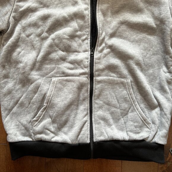 1826 Sports Light Gray Unisex Hooded Full Zip Fleece Sherpa Jacket, Size M - NWT - Picture 4 of 12